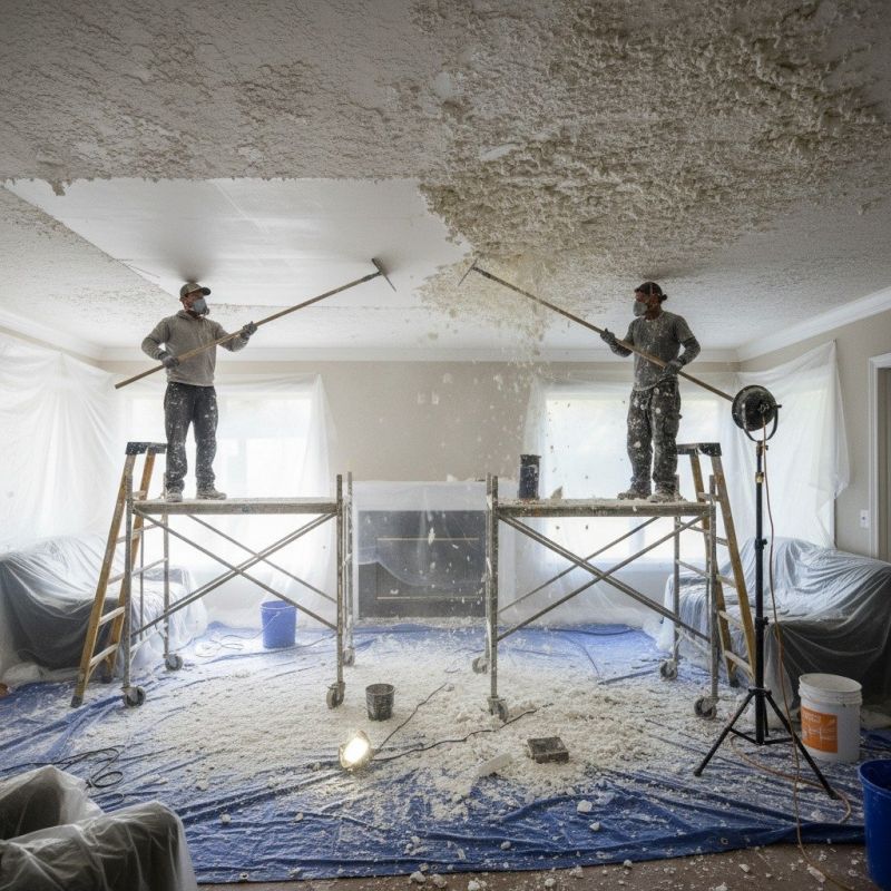 Knockdown Ceiling Removal in San Diego, CA
